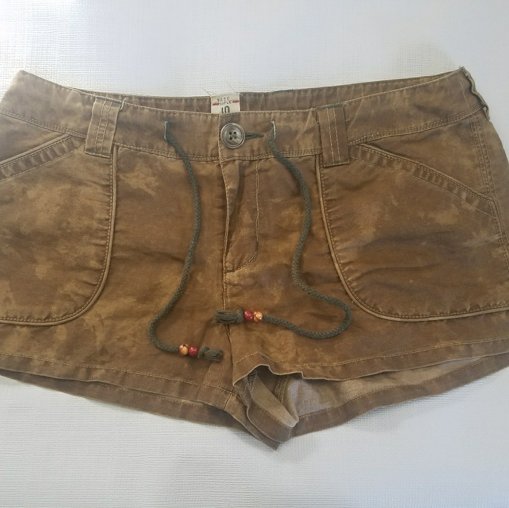 Free People Brown Cargo Shorts